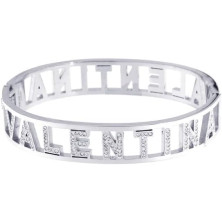 Stellazeta Bracciale Donna con Nome in Acciaio Inossidabile Anallergico Ideale per Regalo Braccialetto Donna con luminosi