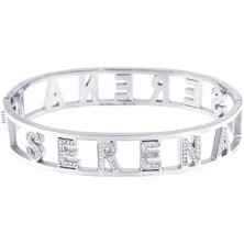 Stellazeta Bracciale Donna con Nome in Acciaio Inossidabile Anallergico Ideale per Regalo Braccialetto Donna con luminosi