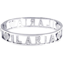 Stellazeta Bracciale Donna con Nome in Acciaio Inossidabile Anallergico Ideale per Regalo Braccialetto Donna con luminosi