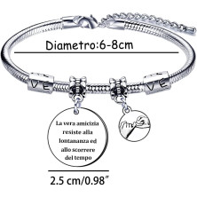 GUOYU migliore amica bracciale compleanno idee regalo portachiavi cuore amicizia donna laurea speciale sorella teenager (1)