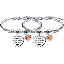 GUOYU migliore amica bracciale compleanno idee regalo portachiavi cuore amicizia donna laurea speciale sorella teenager (1)