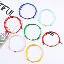 10 braccialetti dell'amicizia, braccialetti a cuore, braccialetti regolabili per donne e ragazze, amici, ecc.