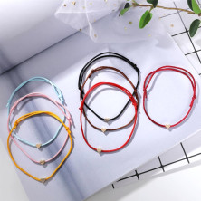 10 braccialetti dell'amicizia, braccialetti a cuore, braccialetti regolabili per donne e ragazze, amici, ecc.