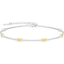 LOUISA SECRET Bracciale Donna Argento 925 Braccialetto Zirconi Cubici Placcato Oro Bracciali Donna Gioielli Regalo Natale