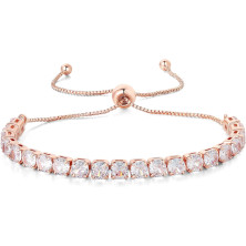 GW Bracciale Tennis Donna Braccialetto Donna Argento con Zirconi Personalizzato Braccialetti Regalo Donna Bomboniere Compleanno