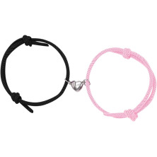 VGWON Bracciale Magnete Anima Gemella, Regalo per Coppia Lui Lei Fidanzata Fidanzato, 2pcs Amore Magnete Intrecciato a Mano