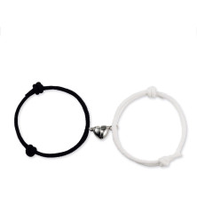 VGWON Bracciale Magnete Anima Gemella, Regalo per Coppia Lui Lei Fidanzata Fidanzato, 2pcs Amore Magnete Intrecciato a Mano