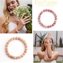 Farfume Braccialetti Chakra da donna - Bracciale con cristalli di pietre curative per donna Bracciale con pietre preziose