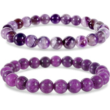 Farfume Braccialetti Chakra da donna - Bracciale con cristalli di pietre curative per donna Bracciale con pietre preziose