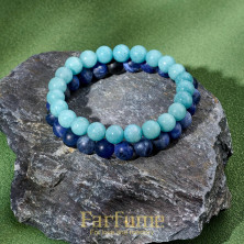 Farfume Braccialetti Chakra da donna - Bracciale con cristalli di pietre curative per donna Bracciale con pietre preziose