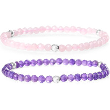 Farfume Braccialetti Chakra da donna - Bracciale con cristalli di pietre curative per donna Bracciale con pietre preziose