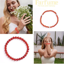 Farfume Braccialetti Chakra da donna - Bracciale con cristalli di pietre curative per donna Bracciale con pietre preziose