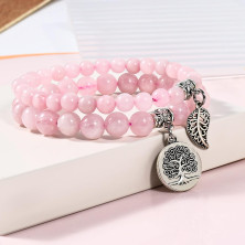 Farfume Braccialetti Chakra da donna - Bracciale con cristalli di pietre curative per donna Bracciale con pietre preziose