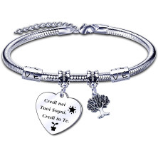 GUO Amica Regalo Bracciale,Donna Braccialetti,Regalo Migliore Amica Donna AmiciziaLa vera amicizia Regalo di Laurea, Regalo di