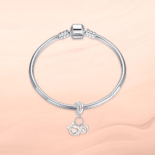 Annmors charm a forma di cuore, in argento Sterling 925, esprime l’amore,compatibile con braccialetti europei