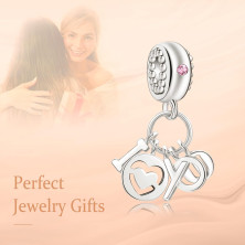 Annmors charm a forma di cuore, in argento Sterling 925, esprime l’amore,compatibile con braccialetti europei