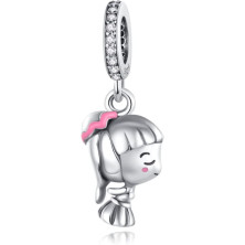 Annmors charm a forma di cuore, in argento Sterling 925, esprime l’amore,compatibile con braccialetti europei