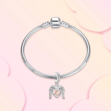 Annmors charm a forma di cuore, in argento Sterling 925, esprime l’amore,compatibile con braccialetti europei