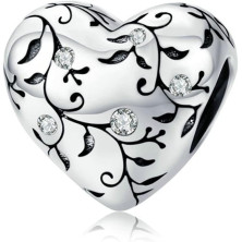 Annmors charm a forma di cuore, in argento Sterling 925, esprime l’amore,compatibile con braccialetti europei