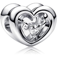 Annmors charm a forma di cuore, in argento Sterling 925, esprime l’amore,compatibile con braccialetti europei