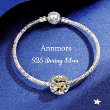 Annmors charm a forma di cuore, in argento Sterling 925, esprime l’amore,compatibile con braccialetti europei