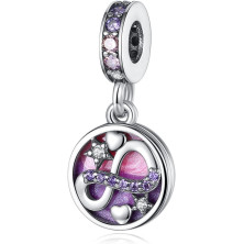 Annmors charm a forma di cuore, in argento Sterling 925, esprime l’amore,compatibile con braccialetti europei