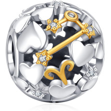 Annmors charm a forma di cuore, in argento Sterling 925, esprime l’amore,compatibile con braccialetti europei