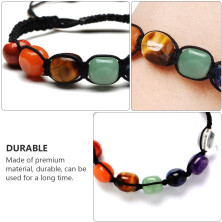 Senidea 2 Pezzi 7 Braccialetto Chakra per Donna Uomo, Bracciale Lava Beads, Bracciali Yoga Pietre Naturali Energetiche,