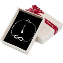 Bracciale da Donna in zirconi cubici 925 Gioielli in Argento Sterling per Donna Ragazza,Simbolo di Infinito bracciali Amore