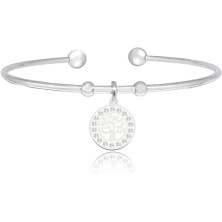 SAGA GIOIELLI® Bracciale Donna Albero Della Vita, Stella, Luna Cristalli, Portafortuna