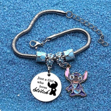 2pcs Lilo Stitch Bracciale simyron Lilo Stitch Bracciale,Braccialetto a punto Lilo e Stitch regalo per donne ragazze Ohana