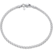 Amberta Bracciale da Donna in Argento Sterling 925 Lunghezza 18 cm