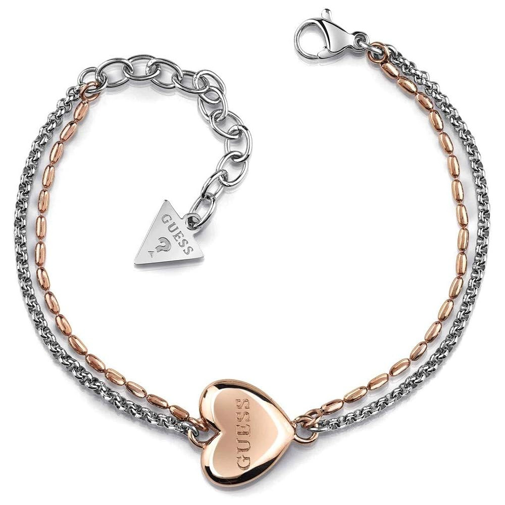 Unchain My Bracciale Cuore Indovina acciaio chirurgico rosa placcato in oro logo UBB78103-S [AC1125]