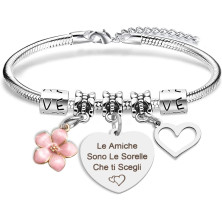 Bracciale per Donna Braccialetti Regali Sorelle Amiche Natale Compleanno Laurea Nozze