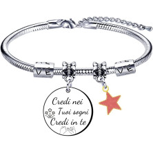 VZIUYTRE Amica Regalo Bracciale,Donna Braccialetti,Regalo Migliore Amica Donna AmiciziaLa vera amicizia Regalo di Laurea, Regalo