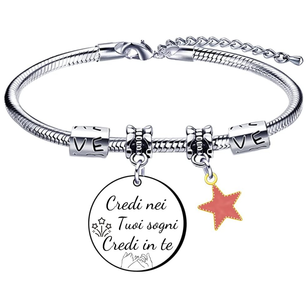 VZIUYTRE Amica Regalo Bracciale,Donna Braccialetti,Regalo Migliore Amica Donna AmiciziaLa vera amicizia Regalo di Laurea, Regalo