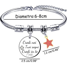 VZIUYTRE Amica Regalo Bracciale,Donna Braccialetti,Regalo Migliore Amica Donna AmiciziaLa vera amicizia Regalo di Laurea, Regalo