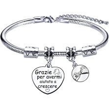 VZIUYTRE Amica Regalo Bracciale,Donna Braccialetti,Regalo Migliore Amica Donna AmiciziaLa vera amicizia Regalo di Laurea, Regalo