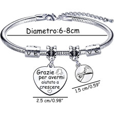 VZIUYTRE Amica Regalo Bracciale,Donna Braccialetti,Regalo Migliore Amica Donna AmiciziaLa vera amicizia Regalo di Laurea, Regalo