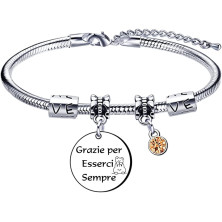 VZIUYTRE Amica Regalo Bracciale,Donna Braccialetti,Regalo Migliore Amica Donna AmiciziaLa vera amicizia Regalo di Laurea, Regalo