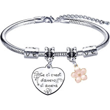 VZIUYTRE Amica Regalo Bracciale,Donna Braccialetti,Regalo Migliore Amica Donna AmiciziaLa vera amicizia Regalo di Laurea, Regalo