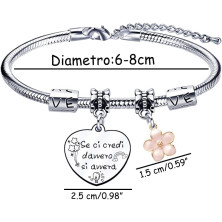 VZIUYTRE Amica Regalo Bracciale,Donna Braccialetti,Regalo Migliore Amica Donna AmiciziaLa vera amicizia Regalo di Laurea, Regalo