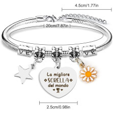 Regalo Sorella,Regalo Da Fare Alla Sorella,Bracciale Sorella,Regalo Per Sorella Maggiore,Regalo Sorella Compleanno,Idee Regalo