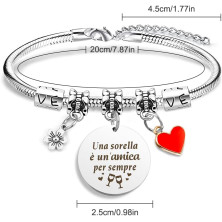 Regalo Sorella,Regalo Da Fare Alla Sorella,Bracciale Sorella,Regalo Per Sorella Maggiore,Regalo Sorella Compleanno,Idee Regalo