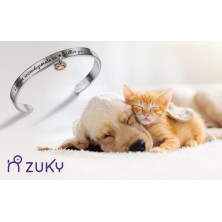 ZUKY Bracciali in acciaio dedicati agli amanti degli animali