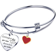 JRZDFXS Regalo Colleghe Bracciale Collega Regalo di Amicizia Colleghi Braccialetto Regali per Collega Regali Colleghe Natale