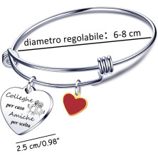 JRZDFXS Regalo Colleghe Bracciale Collega Regalo di Amicizia Colleghi Braccialetto Regali per Collega Regali Colleghe Natale