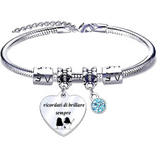 JRZDFXS Regalo Colleghe Bracciale Collega Regalo di Amicizia Colleghi Braccialetto Regali per Collega Regali Colleghe Natale