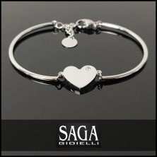 SAGA GIOIELLI® BRACCIALE DONNA ACCIAIO FARFALLA CUORE STELLA