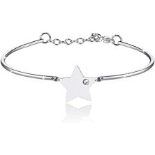 SAGA GIOIELLI® BRACCIALE DONNA ACCIAIO FARFALLA CUORE STELLA